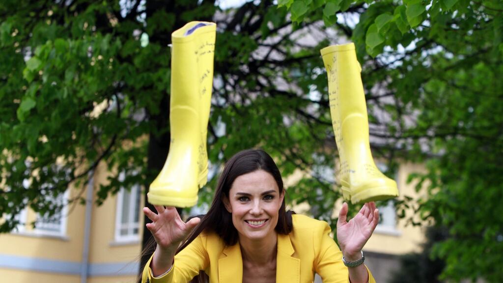 Alison Canavan at the launch of a Walk in my Shoes fundraiser in support of St Patrick’s Hospital Foundation. PHOTOGRAPH: NICK BRADSHAW