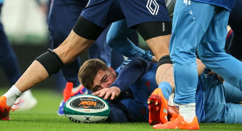 France's Gregory Alldritt during Friday's captain's run at the Aviva Stadium. Photograph: Nick Elliott/Inpho