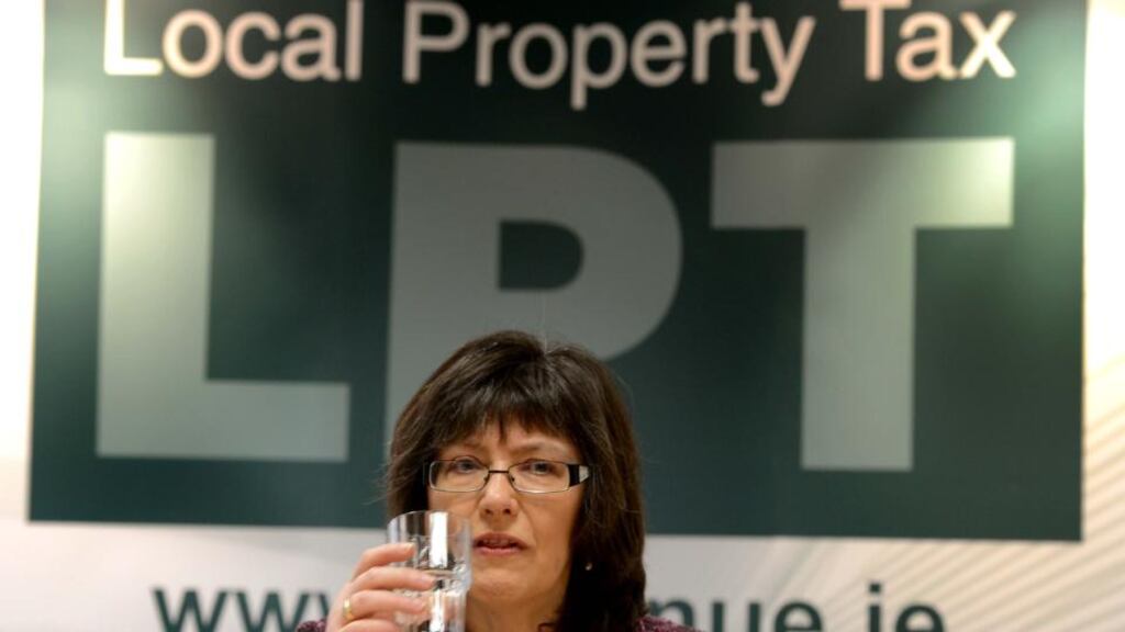Revenue Commissioner Josephine Feehily briefs the media on the Local Property Tax. Photograph: David Sleator