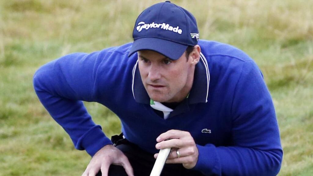 Andrew Strauss during day Two of the 2013 Alfred Dunhill Links Championships at Carnoustie Golf Course.  Photograph:  Danny Lawson/PA Wire.