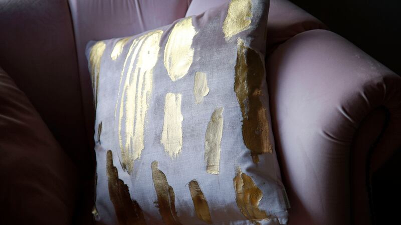 Cushions by textile designer Aoife Mullane. Photograph: Nick Bradshaw