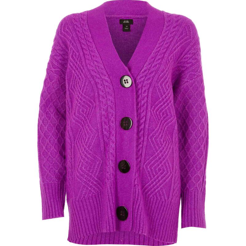 Pink cardigan, €54, River Island