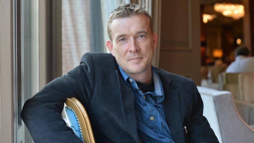David Mitchell: ‘I wanted to put a lot of things into my books  . . . gluing shorter novellas together was the only structure that lets me do that.’ Photograph: Alan Betson