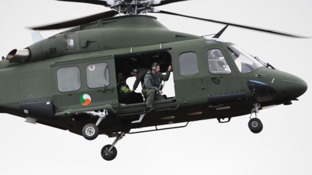 RACO said ‘serious consideration should be given to making the Air Corps the primary agency for this task and providing it the funding, structures, and resources to do it’. File photograph: Aidan Crawley