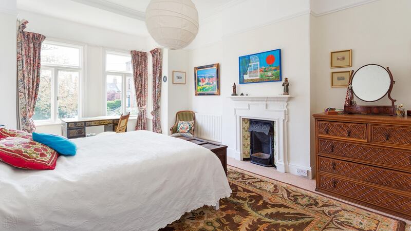 The owner’s bedroom has a view of Dublin Bay