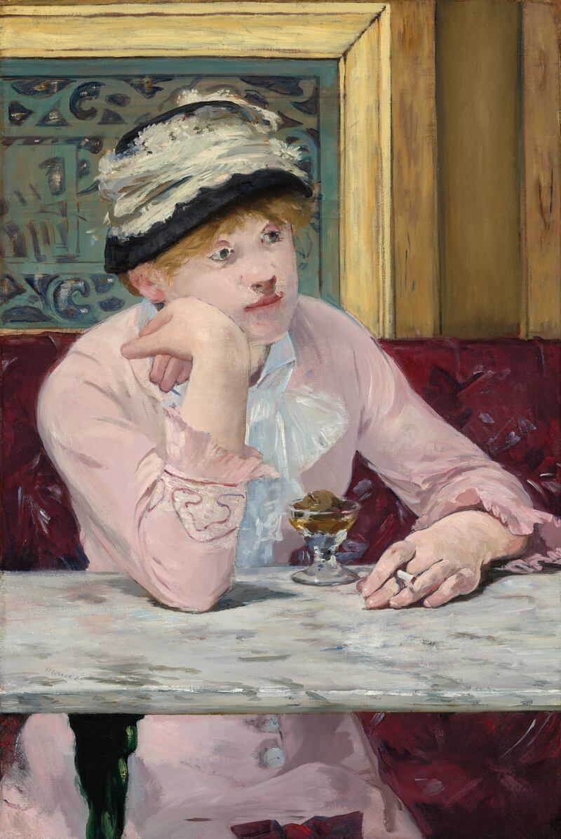 Manet's Plum Brandy (1877, Washington National Gallery)
