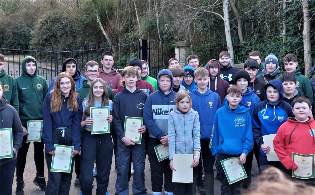 Happy young anglers with their Cast certificates.