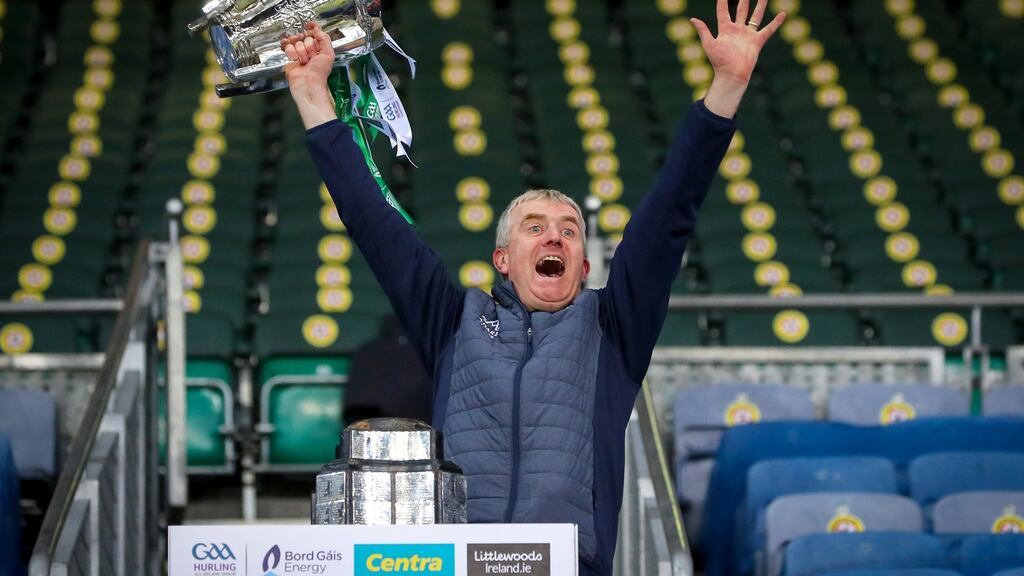 Limerick hurling manager John Kiely is among the Manager of the Year nominees. File photograph: Inpho