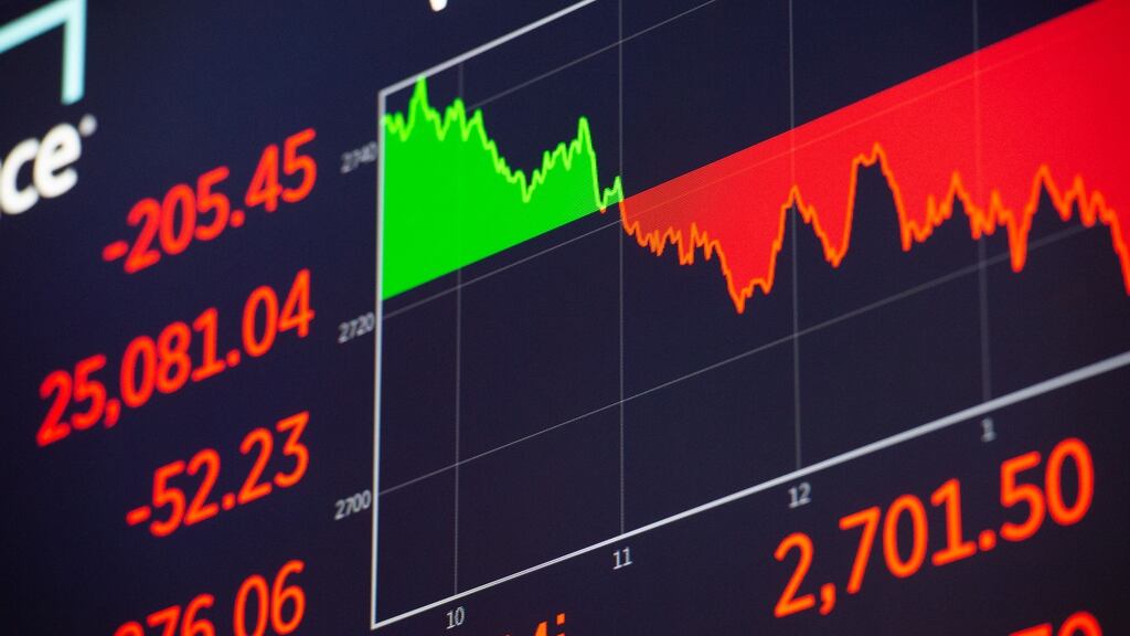 The Iseq index shed 3.8 per cent, the worst performance in western Europe. Photograph: Getty