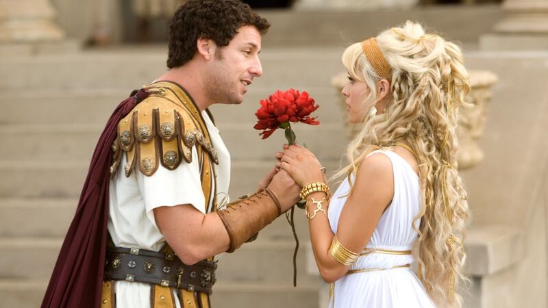 Adam Sandler and Teresa Palmer in the Disney film ‘Bedtime Stories’