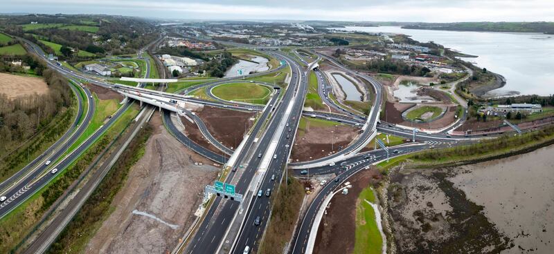 Dunkettle interchange in Cork, a junction of four national roads, was officially opened yesterday. Photograph: Shannon Images