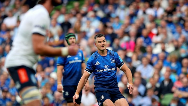 Johnny Sexton in action against the Bulls last month. He remains the first-choice outhalf at Leinster – and for Ireland. Photograph: Ryan Byrne/Inpho