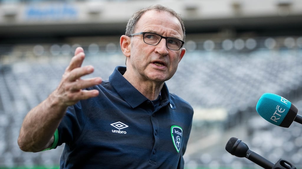 Martin O’Neill: “In terms of confidence, or a knock to confidence, I’m really not too bothered.” Photograph: Ryan Byrne/Inpho