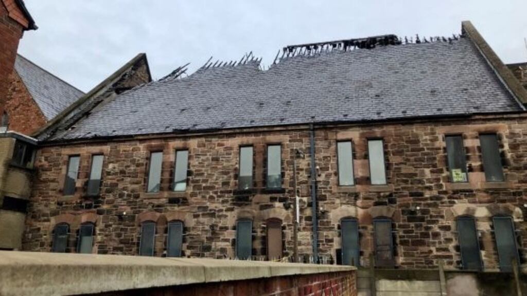 The Belfast Multi-Cultural Association in Donegall Pass when it was previously subjected to arson attack in January 2021 File photograph: David Young/PA Wire