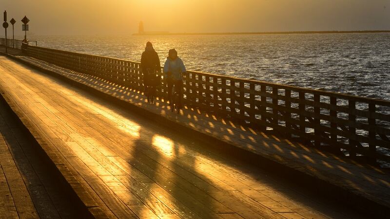 The Bull Bridge has linked the coast road at Dollymount with Bull Island since 1907. Photograph: Dara Mac Donaill