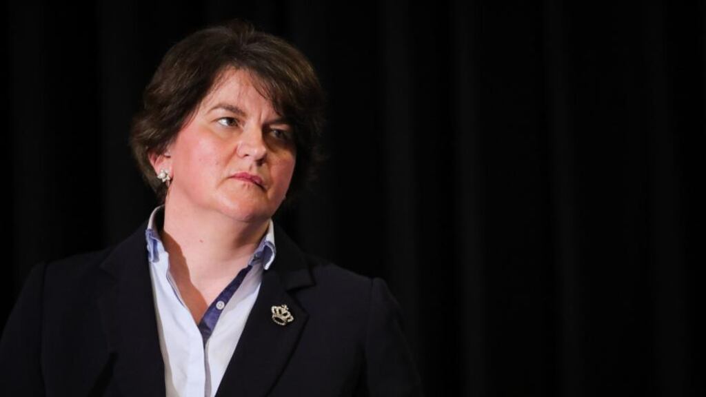 NI First Minister Arlene Foster said the Executive was ‘committed to delivering this pension’. Photograph: Kelvin Boyes/PressEye/PA Wire