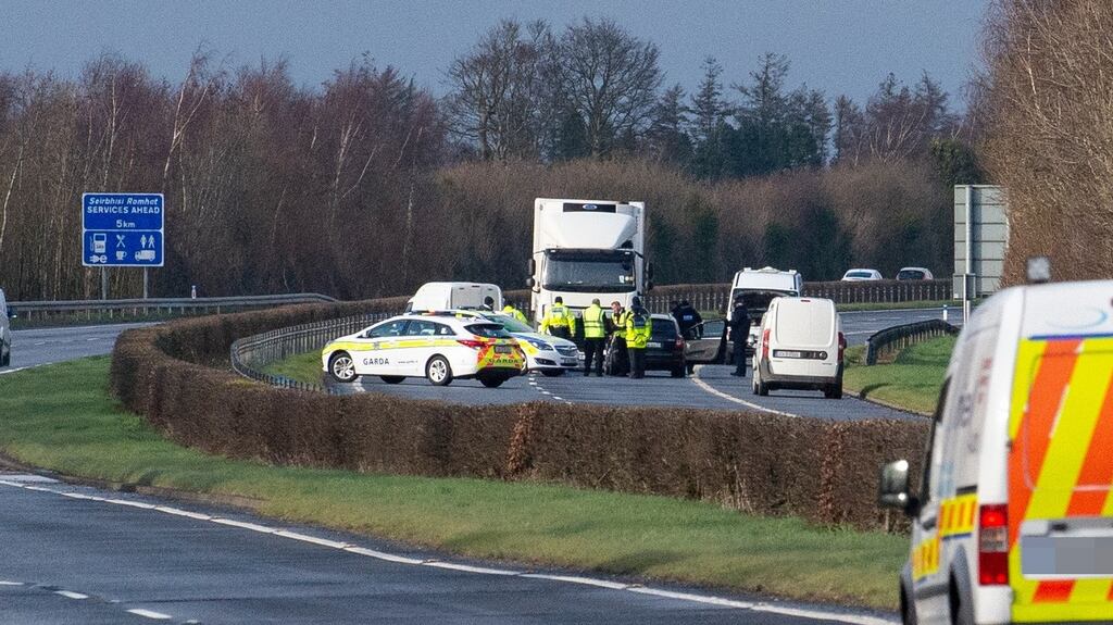 Scene of the collision after which gardaí in Ardee appealed for witnesses to come forward. Photograph: Ciara Wilkinson/The Irish Times