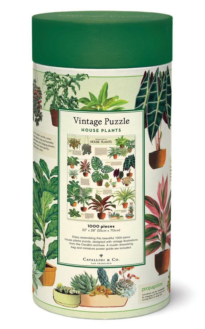 Botanically-themed vintage jigsaws by Cavallini & Co, €27, epochgreen.ie