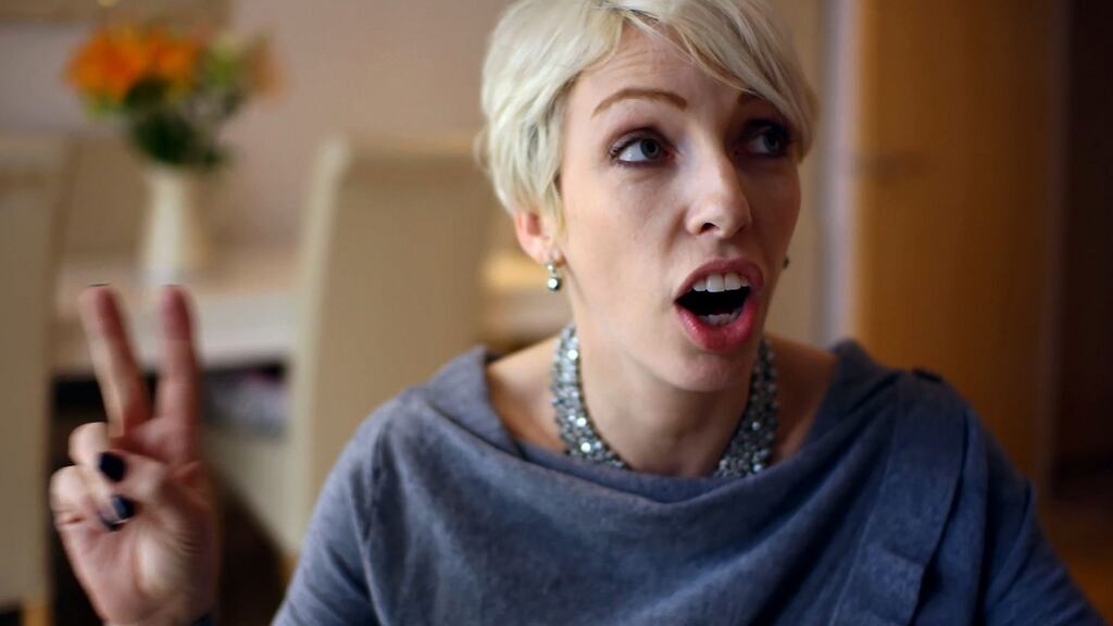 Vicky (above) and Jason  can’t be in the same room so a mediator shuttles between them