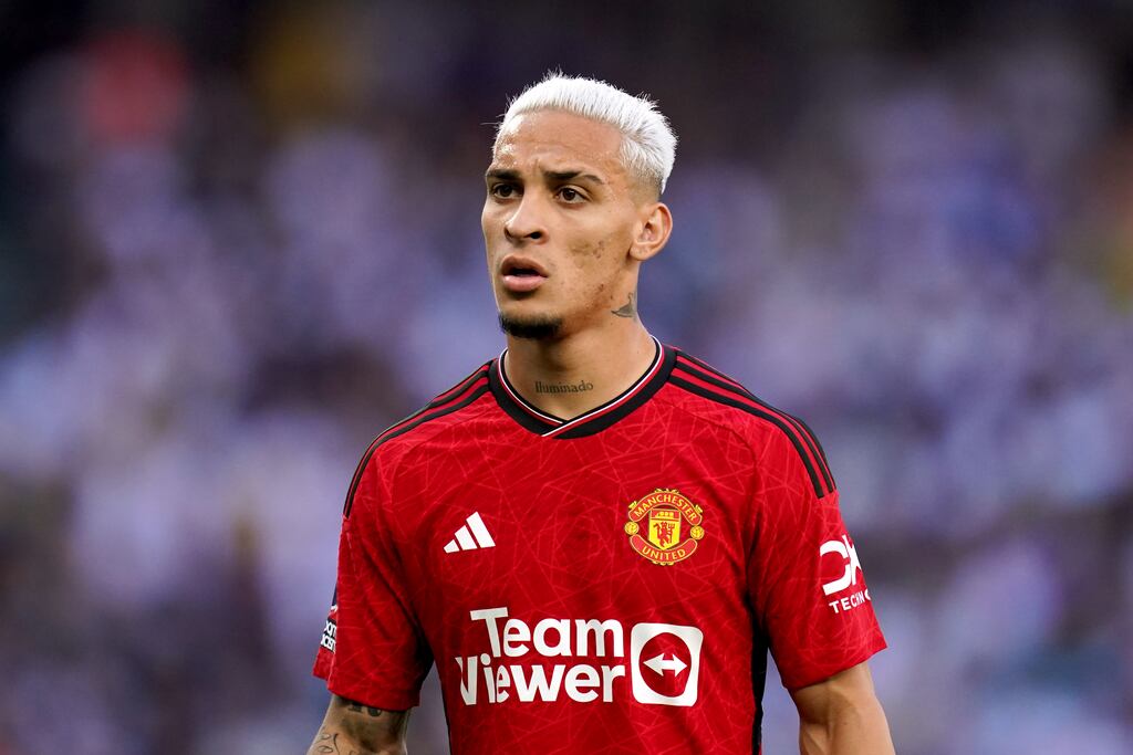 Manchester United have allowed winger Antony a leave of absence in order to address allegations made against him of violence towards women. Photograph: John Walton/PA Wire