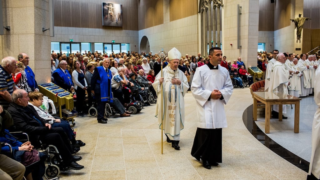 Archbishop of Tuam Michael Neary at Knock Shrine at the time of the  papal visit in summer 2018. File photograph: James Forde