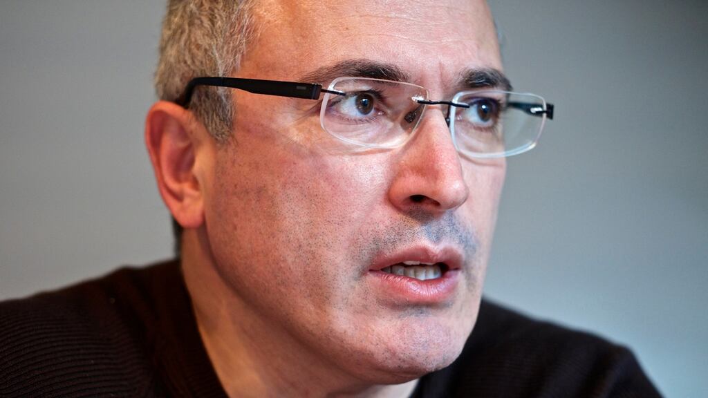 Mikhail Khodorkovsky: €100 million from Yukos dividends is in an Irish-domiciled fund, the custodian of which is an Irish subsidiary of BNY Mellon. Photographer: Gianluca Colla/Bloomberg/Getty Images