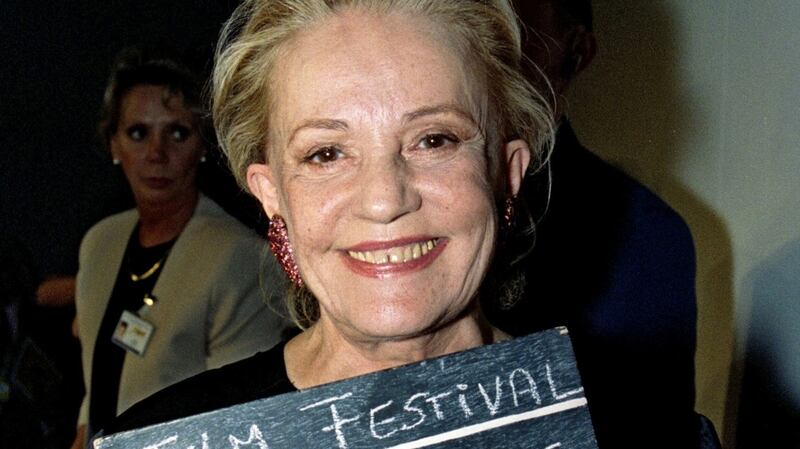 Jeanne Moreau announces the opening of the Cannes Film Festival, 1995. Photograph: Reuters/Eric Gaillard