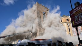 Rescuers free man trapped in partly collapsed medieval tower in Rome