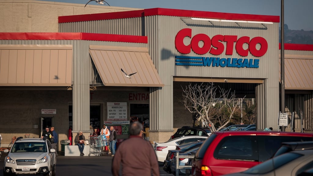 US retailer Costco Wholesale dropped 8.10 per cent after the warehouse club retailer reported a fall in quarterly gross margin.