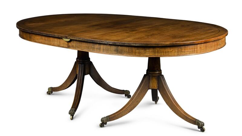 The Yeats family dining table, acquired by WB Yeats with the money awarded to him from winning the Nobel Prize in 1923 (estimate £1,500-£2,500/€1,700-€2,850).