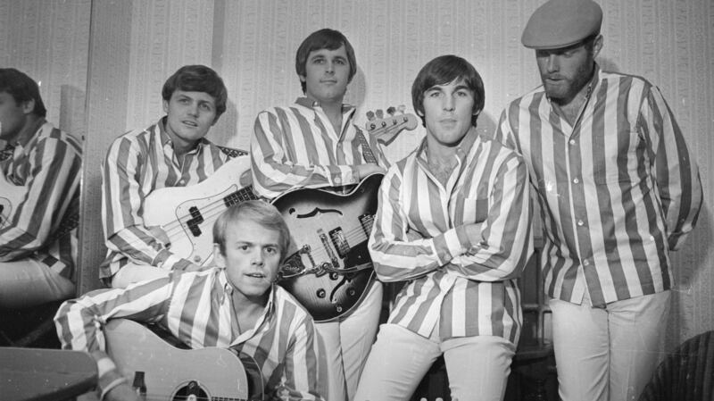 The Beach Boys in 1966: (from left to right) Bruce Johnston, Al Jardine, Carl Wilson, Dennis Wilson and Mike Love. Photograph: Clive Limpkin/Express/Getty