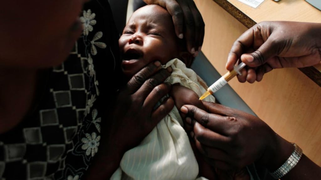 Malaria infects around 200 million people a year and killed an estimated 584,000 people in 2013, the vast majority of them babies in sub-Saharan Africa. Photograph: AP Photo/Karel Prinsloo