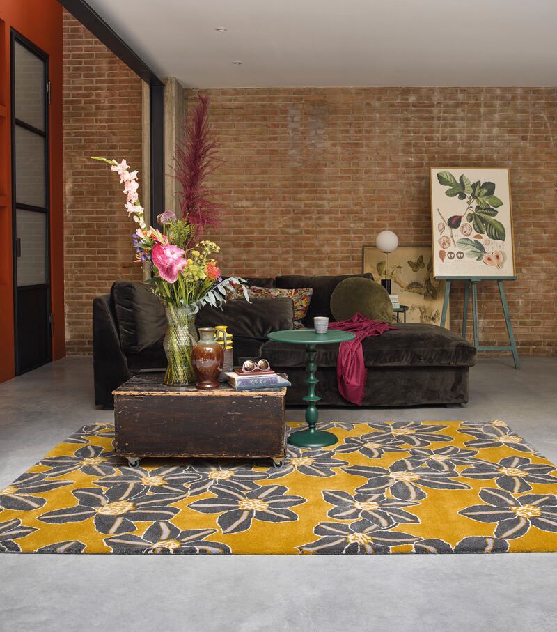 Arnotts Brooklyn Flooring Ted Baker Zakouma Ochre Rug €575-€1,999