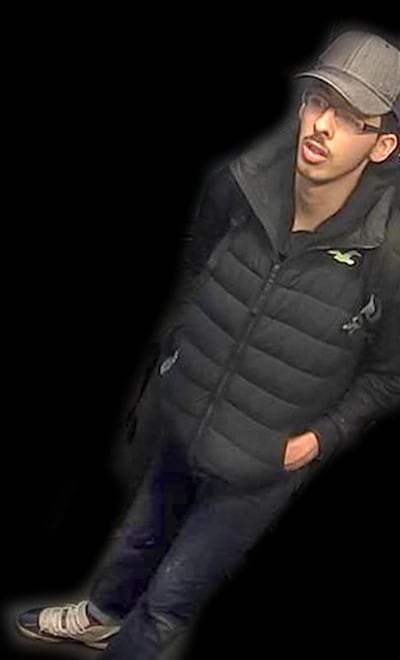 A CCTV photograph released by Greater Manchester Police shows Salman Abedi on the night he committed the atrocity at the Manchester Arena that killed 22 people and injured dozens of others. Photograph: AFP/Getty Images
