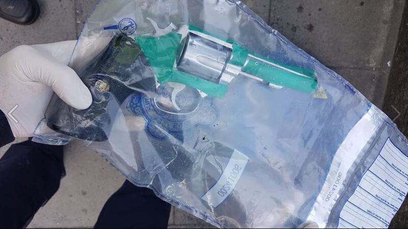 Members of the Garda Water Unit subsequently discovered two handguns later on Tuesday following a search of the River Liffey. Photograph: An Garda Síochána