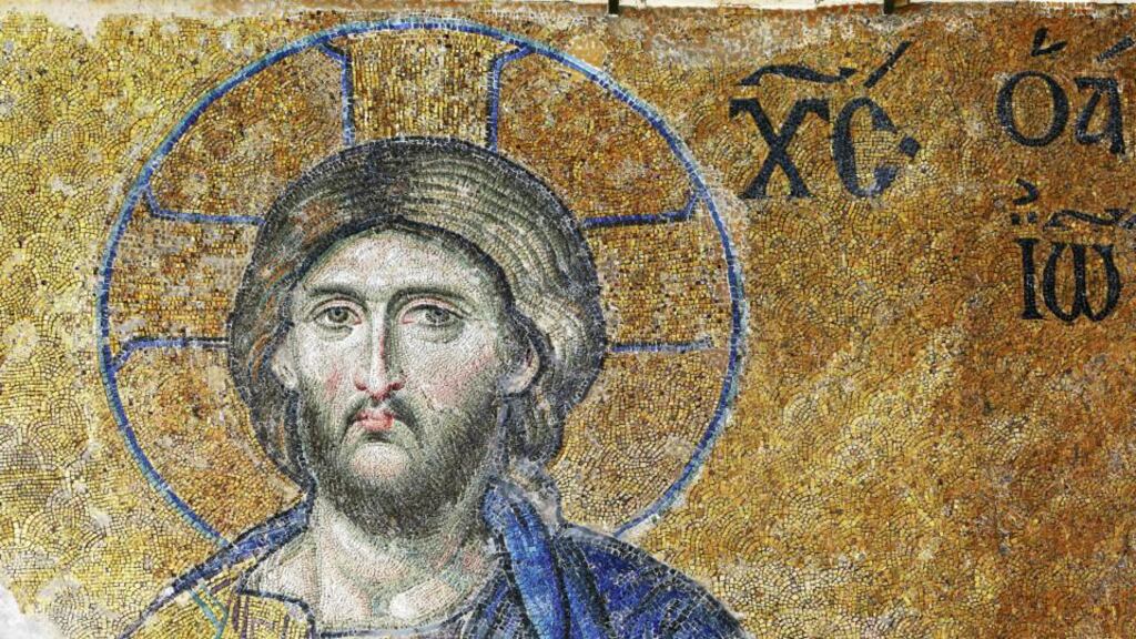 Byzantine mosaic of Jesus in Hagia Sophia, Istanbul