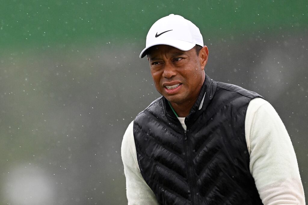 Tiger Woods has withdrawn from the Masters ahead of the resumption of the third round. Photograph: Ross Kinnaird/Getty Images