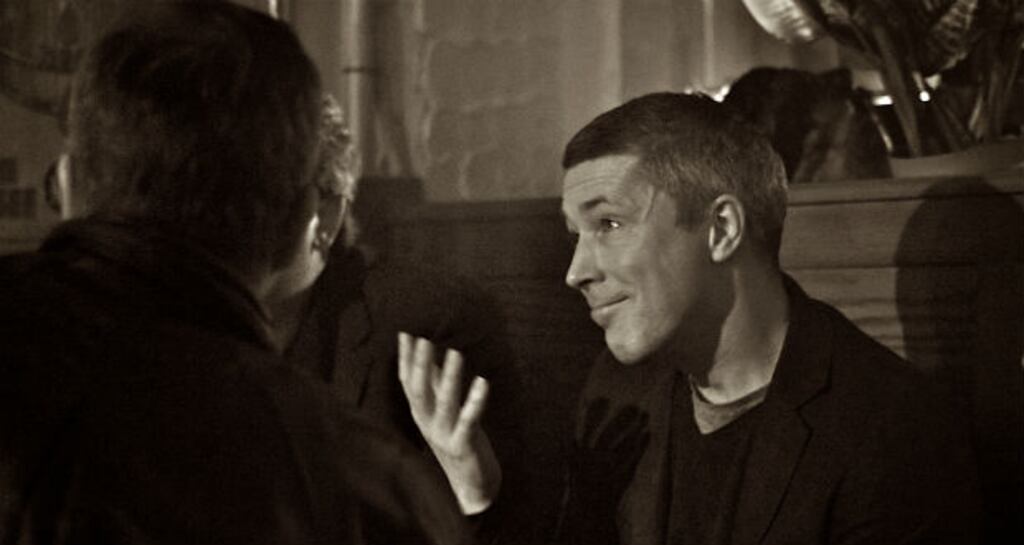Aidan Gillen on the set of I Draw Slow’s latest video ‘Valentine’