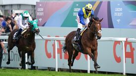 Desert Crown earns trainer Michael Stoute a  sixth Epsom Derby success