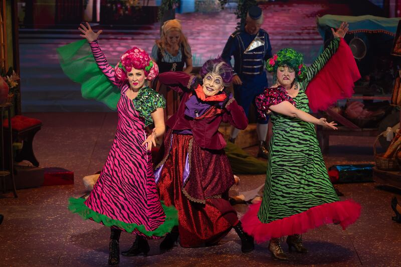 Linzi Cowap, Nicholas Grennell and Aisling Breen in Cinderella. Photograph: Pat Redmond