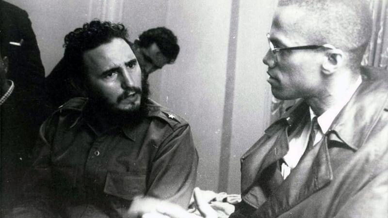 Fidel Castro and Malcolm X meet in Harlem. Photograph: Photo12/Universal Images Group via Getty Images