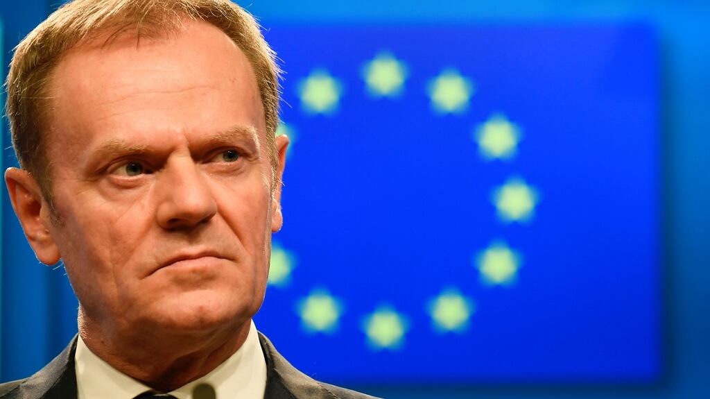 European Council president Donald Tusk: “Our main priority for the negotiations must be to create as much certainty and clarity as possible for all that will be negatively affected by Brexit.” Photograph: John Thys/AFP/Getty Images