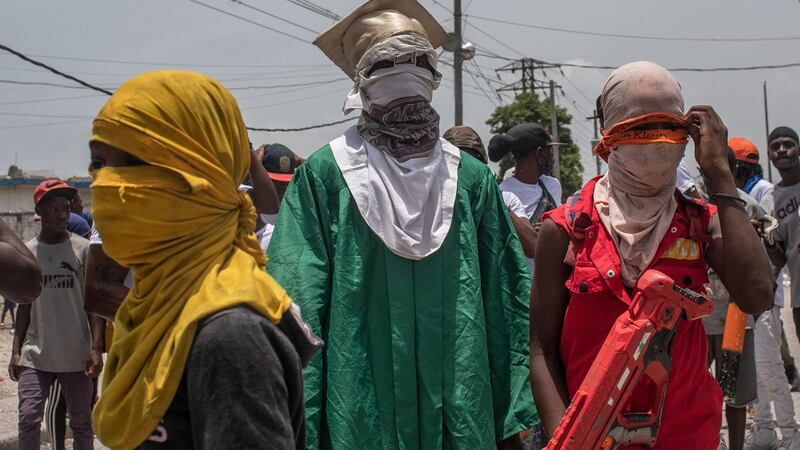 Members of the G9 gang. Photograph: Victor Moriyama/The New York Times