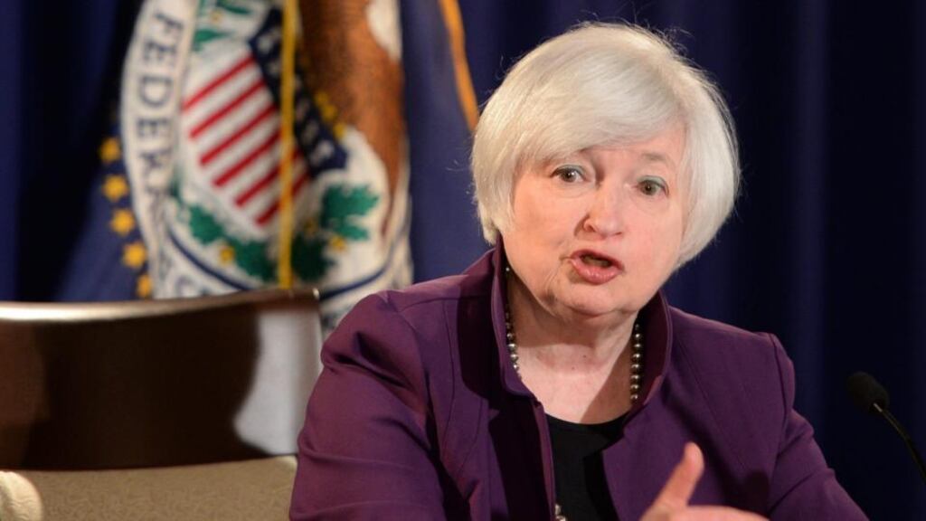 In March, Fed chairwoman Janet Yellen freed the central bank’s hands to raise rates as soon as yesterday’s meeting but insisted she would not rush to pull the trigger. Photograph: Shawn Thew/EPA