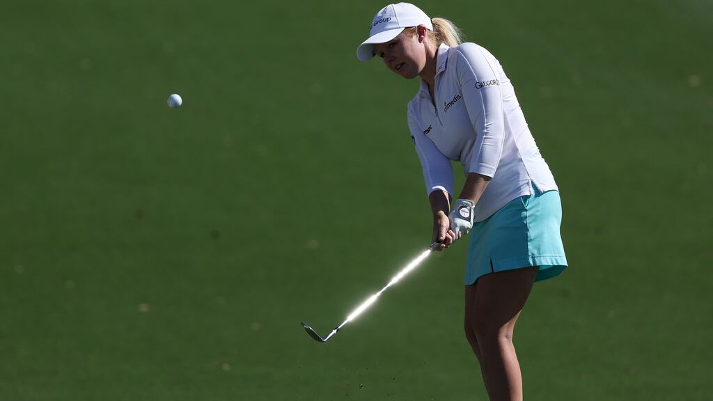 Stephanie Meadow: only four shots off the lead. Photograph: Harry How/Getty