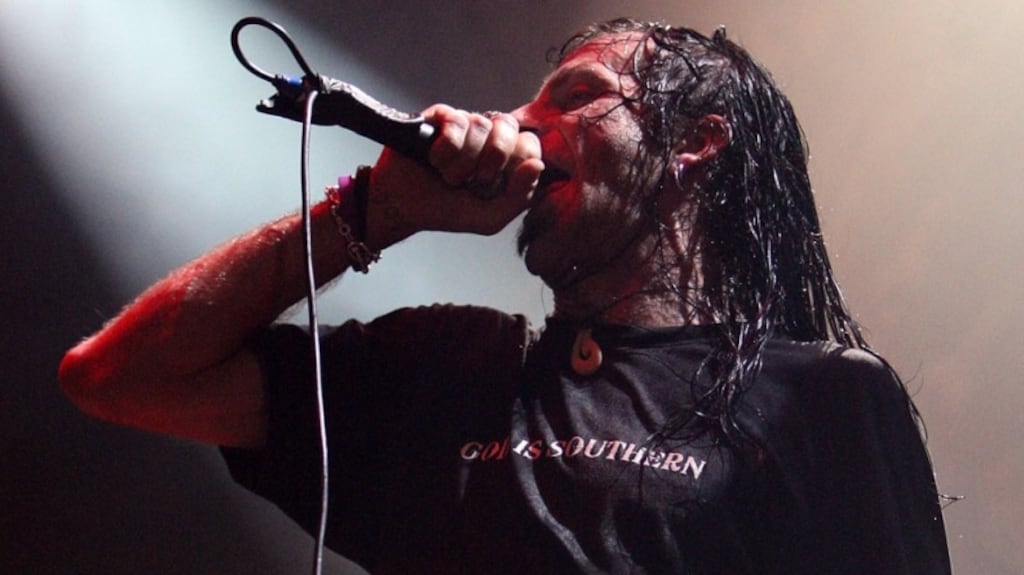 Randy Blythe, frontman with Lamb of God, who says he was attacked in Dublin by a gang of teenagers on Sunday night. Photograph: Getty Images