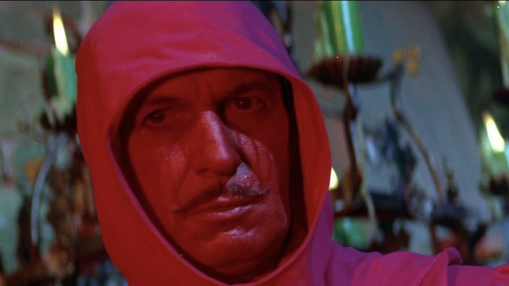 Vincent Prince as Prince Prospero in The Masque of the Red Death.