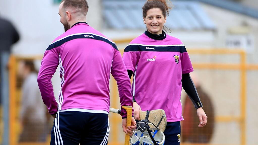 Wexford goalkeeping coach Mags D’Arcy: ‘I’m a winner, I’m really competitive.’ Photograph: James Crombie/Inpho