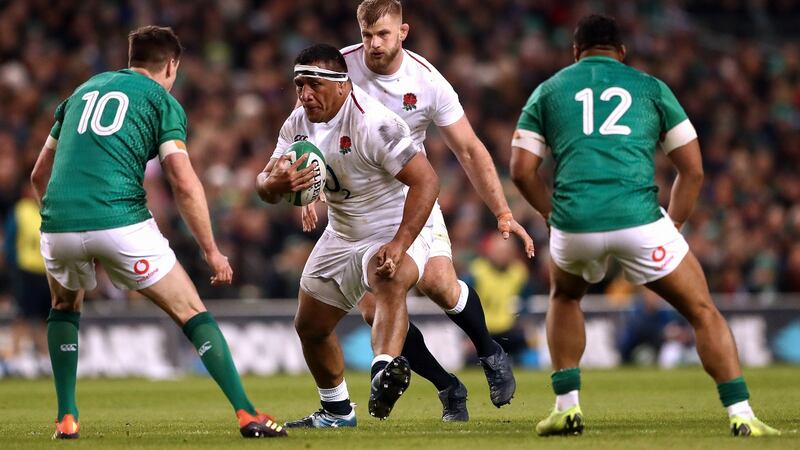 Mako Vunipola was man of the match in Dublin. Photograph: James Crombie/Inpho