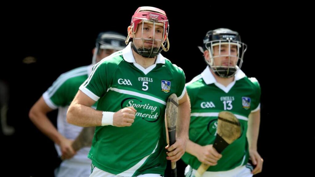 Paudie O’Brien with his club and county team-mate Graeme Mulcahy: “We’ve watched Portaferry, and have a huge respect for them,” says O’Brien. Photo: James Crombie/Inpho